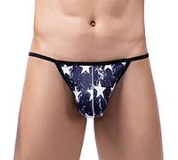 Perizoma da uomo, sexy, sexy, erotico, da uomo, per sport, thong, biancheria intima, traspirante, mutandina, comoda e morbida, Blu marino, XXL