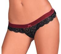 Perizoma donna erotico mutande slip sexy in pizzo nero intimo string lingerie