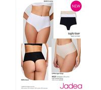 Perizoma donna vita alta taglio laser cotone elasticizzato Jadea 8025 - 3 pezzi