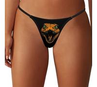 Perizoma e Perizoma Senza Cuciture da Donna Cobra Bad Snake Head, Mutandine Sexy con Schiena a T, Biancheria Intima Traspirante a Vita Bassa