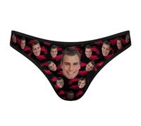 Perizoma intimo personalizzato con faccia buffa Perizoma intimo con foto viso regalo per fidanzata moglie mutandine divertenti con foto per anniversario compleanno matrimonio San Valentino,14