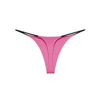 Perizoma Invisibile Donna Mutandine a Forma di T in Cotone Doppio Perizoma a Vita Bassa con Cinturino Sexy da Donna Slip Mare Ciclo Slip Brasiliana Donna Multipack (Hot Pink, M)