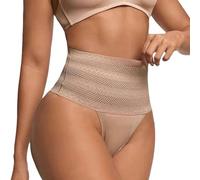 Perizoma modellante a vita alta per le donne - Taglie forti Tummy Tucker, biancheria intima sexy snellente, comoda e, Beige, XL
