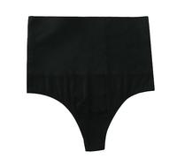 Perizoma Modellante per Donna Senza Cuciture Modellante Perizoma Mutandine Body Shaper Slip Lovable Cotone Body Shaper Braccia Spalle (Black, M)