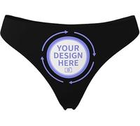 Perizoma personalizzato con il viso, perizoma personalizzato per le donne, mutandine personalizzate della biancheria intima con regalo divertente foto, Stile 1., Medium