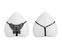 Perizoma Personalizzato con Nome, Nome Personalizzato Perizoma Farfalla Lingerie, Personalizzato Strass Lettere Farfalla Mutandine Pizzo Tanga Biancheria Intima per Le Donne
