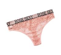 Perizoma Tango Donna Prospettiva San Valentino con Pizzo Per Sesso Sexy Slip Seducente Mutandine Erotiche Mutandine Erotiche Biancheria Intima Intimo Sexy, Colore: rosa., XL