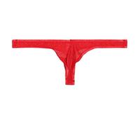 Perizoma Uomo Sexy Hot Latex Slip Uomo Vita Bassa Mini Slip Sexy Uomo Boxer Uomo Cotone Perizoma Uomo Sexy Hot Intimo Uomo Slip Intimo Uomo Boxer Intimo Uomo Boxer Cotone Rosso XL