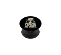 Perk Up, The Birds Are Calling birdwatching caffè PopSockets PopGrip Adesivo