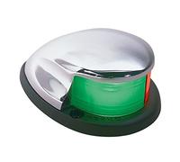Perko 0227DP0CHR Luce di navigazione bicolore a montaggio orizzontale, 3-1/4" L x 2-5/16" W x 5/8" H