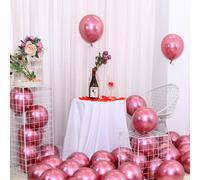 Perla Cromo Palloncini 12.7cm 25.4cm 30.5cm Elio Metallico Lattice Compleanno Da