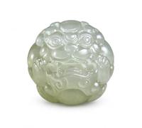 Perla in Giada Nefrite, Bead, 18 mm | Componente per bracciale, Perla artigianale, di ornamenti, Per assemblatori di gioielli