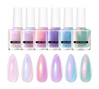 Perla per unghie in gel, smalto per unghie in gel perlato,Set di smalti per unghie luccicanti - Set di colori per manicure ad asciugatura rapida per ragazze, prodotto per disegnare unghie pacciamatura