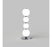 PERLA tavolo, cromo, 4 sfere, led 11 Watt, lumen 935 3000K, diam. 12 x h 30 cm