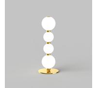 PERLA tavolo, oro, 4 sfere, led 11 Watt, lumen 935 3000K, diam. 12 x h 30 cm