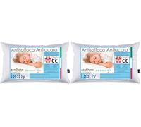 PERLARARA Cuscino Bambini 40 x 60 cm, Antiacaro e Anallergico Dispositivo Medico, Cuscino Culla Baby Il Guanciale Lettino in Cotone, Made in Italy (Confezione da 2)