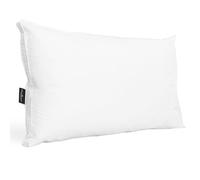 PERLARARA Cuscino Letto Antiacaro e Anallergico Lavabile Softly - Guanciale Alto Morbido Comfort con Federa in Puro Percalle di Cotone, Ideale per chi dorme di Lato o Schiena