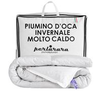 PERLARARA - Piumino d'oca 100% Piazza e Mezza 200x215 cm - Auril 720 Winter Plus Molto Caldo