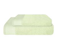 PERLARARA Set Asciugamani Viso e Bidet in Cotone, Morbidi e Confortevoli in Spugna 460 gr/mq, Asciugamano 60x110cm Ospite 40x60 cm - Olio 220
