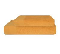 PERLARARA Set Asciugamani Viso e Bidet in Cotone, Morbidi e Confortevoli in Spugna 460 gr/mq, Asciugamano 60x110cm Ospite 40x60 cm - Melone 207