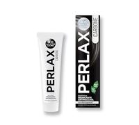 PERLAX | Dentifricio Carbone, Sbiancante, Antimacchia, con Microgranuli, 100% Vegan, 96% di Ingredienti di Origine Naturale, 75mL
