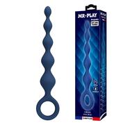 Perle Anali MR PLAY Blue Beads 20,4 cm con Plug in Silicone Impermeabile