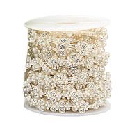 Perle artificiali catena di perle finte perline perline stringa forniture per feste per la creazione di gioielli decorazione domestica matrimonio