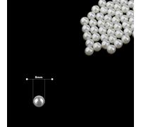 Perle Bianche 4Mm-12Mm Con Chiodi Gripper Borse Borsa In Pelle Craft 100Pezzi