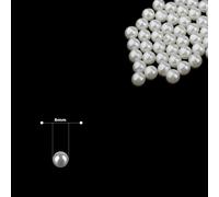 Perle Bianche 4Mm-12Mm Con Chiodi Gripper Borse Borsa In Pelle Craft 100Pezzi