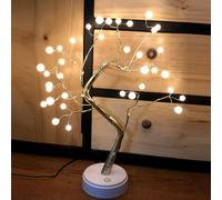 Perle bianche a forma di albero a forma di luci a LED Lampada da soffitto stile