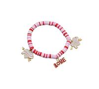 Perlé Bracciale Bracciali Bracciale Anelli Esclusiva dell'Anno del Bracciale in Perle di Giada Bianco Naturale Colore Fiore di Ciliegio, Fresco ed Elegante Da Donna Con Bracciale Gioielli Mm Anelli