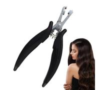 Perle Crimper - Listelli specializzati a corti, obbligazioni di nano di estensione, fissaggio sicuro e morbido | Strumento di manutenzione per lo styling portatile per principianti, il