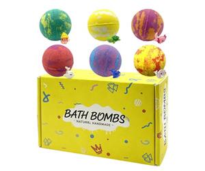 Perle da bagno colorate - 6 pezzi di bolle colorate profumate - palline da bagno per bambini con giocattoli luminosi al buio, per vasca da bagno, bagno, spa e asilo