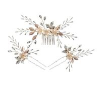 Perle da sposa fiore pettine for capelli fermagli for set graziosi copricapo a forcella for accessori di gioielli donna(J6346)