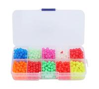 Perle del tappo luminoso perle colorate di blocchi da 1000 pezzi Accessori per la pesca ad alta riflettività Colori luminosi per la pesca in acqua salata di acqua dolce Materiale (Set di chiusura di