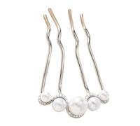 Perle delle donne Bastone per capelli per le donne Forchette per capelli a forma di U per lunghi fermagli francesi acconciature vintage accessori perle a forma di U perni