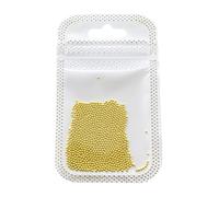 Perle di caviale dorate e argentate, perline di metallo, strumenti per manicure, accessori per la decorazione