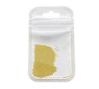 Perle di caviale dorate e argentate, perline di metallo, strumenti per manicure, accessori per la decorazione