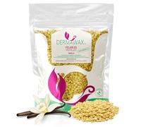 Perle di Cera Calda Dermawax alla Vaniglia (1 kg) - Depilazione Professionale per Viso, Ascelle, Braccia, Schiena, Petto, Bikini e Zona Intima - Delicata ed Efficace (1 kg, Vaniglia)