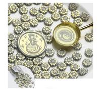 Perle di ceralacca, Confezione da 100 perline di ceralacca multicolori for scrapbooking buste, lettere, inviti nozze fai te(4)