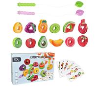 Perle Di Corde - Set Di Allacciatura Delle Competenze Motorie, Giocattolo Per L'apprendimento In Età Prescolare | Vibranti Perle Di Allacciatura A Tema Agricolo Con Corde, Giocattoli Educativi Sensori