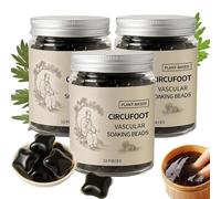 Perle di erbe Bioequis, alleviano la stanchezza, perle di attivazione per pediluvio purificante alle erbe Bioequis, perle di pediluvio lenitive all'artemisia naturale per donna e uomo (3Pcs)