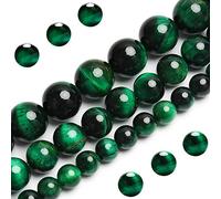 Perle di occhio di tigre verde naturale, pietre preziose rotonde di grado AAA, 10 mm, 40 pezzi, per la creazione di gioielli