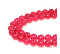 Perle di pietra 10 mm, 35 pezzi, rotonde, rosa chiaro, giada, pietre preziose, ciondoli per la creazione di gioielli, bracciali, collane, orecchini, ciondoli