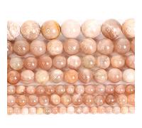 Perle di pietra naturale Glossy Sun Stone Stone Branelli sciolti for il rendimento dei gioielli Fai da te Strand Bracciale 4-12 mm Artesanías hechas a mano ( Item Diameter : 8mm about 48 pcs )