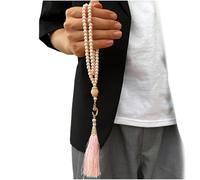 Perle di preghiera musulmana Masbaha, fatte a mano, 99 perline, fedeli ai musulmani e preoccupati per eventi culturali pacifici