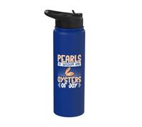 Perle di saggezza e ostriche della gioia Oyster Stainless Steel Insulated Water Bottle