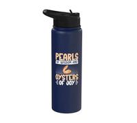Perle di saggezza e ostriche della gioia Oyster Stainless Steel Insulated Water Bottle