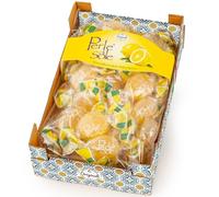 Perle di Sole - Gelatine al Limone in Cassettina Maiolicata, 300 g. - con Succo di Limone Costa d’Amalfi I.G.P. - Idea Regalo dal Gusto Mediterraneo, Made in Italy