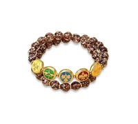 Perle di vetro alla moda ispirano da Five Wealth God per professionisti e appassionati di moda che indossano un accessorio unico alla moda, Misura unica, come descritto